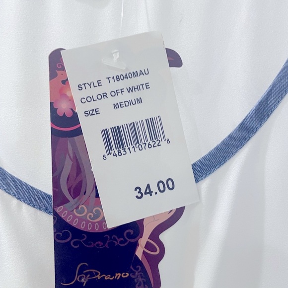 Super Cute, New with Tags, Top purchased at Nordstrom. Semi Sheer - Picture 4 of 8